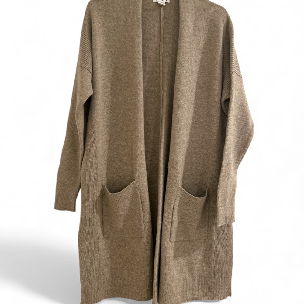 Athleta Spirit Wool Cashmere Wrap Oversized cozy soft cardigan sweater Size SP